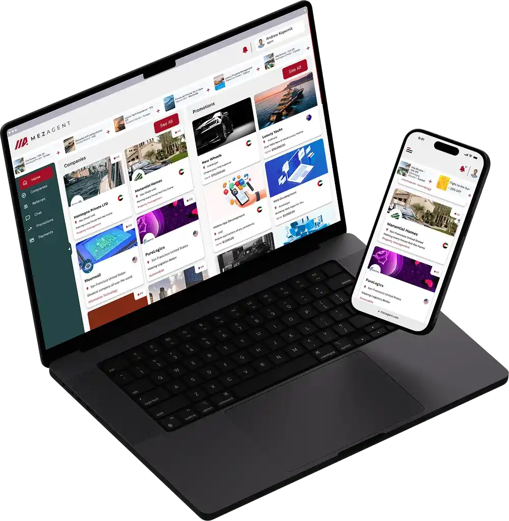 Desktop Version of Mezagent App